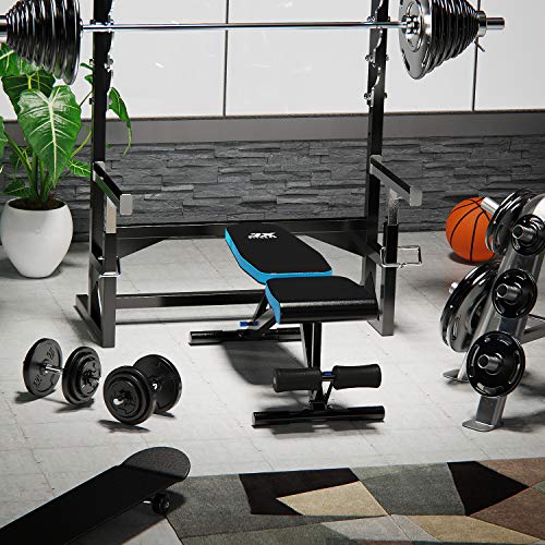 JX FITNESS Adjustable Weight Bench Incline Decline Flat Workout Bench 90 Degree Upright Home Training Sit up Gym Bench