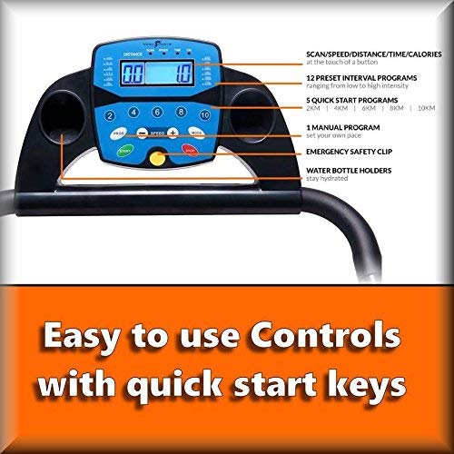 Nero Sports - Foldable Electric Motorized Treadmill with Bluetooth