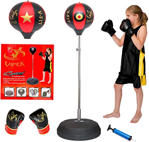 Viper Kids/Junior/Children Free Standing Punch Boxing Bag Set Toy 4FT with Free Gloves - Gym Store | Gym Equipment | Home Gym Equipment | Gym Clothing
