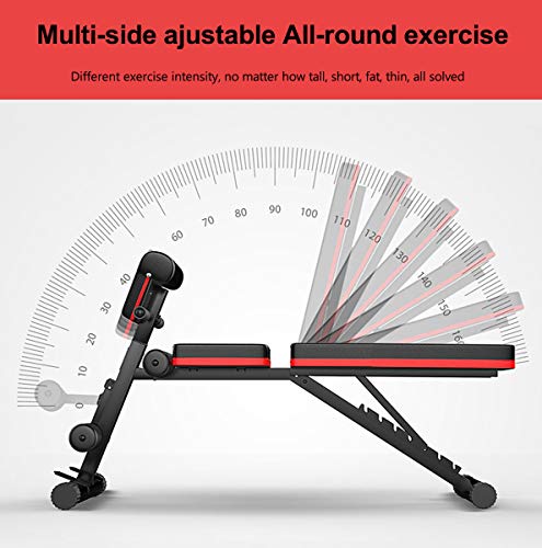 CANMALCHI Adjustable Workout Bench Sit Up Bench, Incline Decline Weight Bench for Home Gym Exercises, Full Body Workout 4in1 Multifunctional Fitness Bench - Gym Store | Gym Equipment | Home Gym Equipment | Gym Clothing
