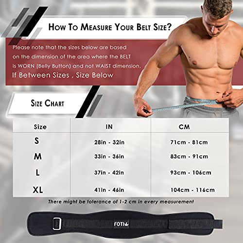 Fotix Weight Lifting Belt Pro Quality Neoprene Back Support Gym Belt With Speed Grip Strip Closure And Stainless Steel Hook And Loop Design - 6