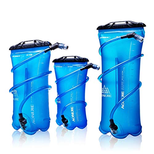 AONIJIE 1.5L/2L/3L Foldable TPU Water Bag Hydration Bladder For Outdoor Sport Running Camping Hiking Bicycle, 1.5 L