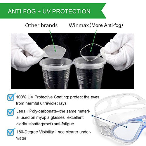 Swimming Goggles,Adult Swim Goggles Anti Fog No Leakage Clear Vision UV Protection Anti Slip Easy to Adjust Comfortable Silicone Skirt,Professional Swim Goggles for Men and Women (Blue/Clear lens)