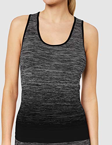 FM London Women's Vest Top And Leggings Sportswear Set, Black, 8-14