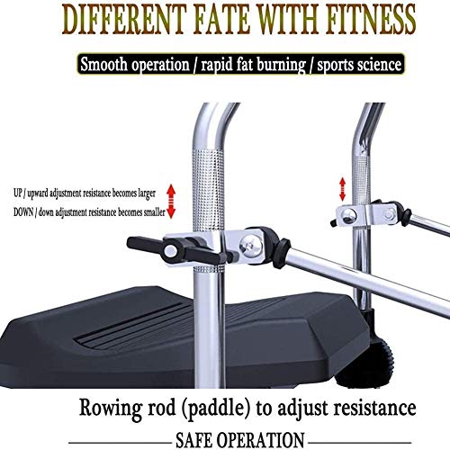 AMZOPDGS Rowing Machines, Rowing Machine,Multi-Function,6 Level Adjustable Resistance 120Kg Max Weight,Exercise Fitness Machine Indoor Household Foldable