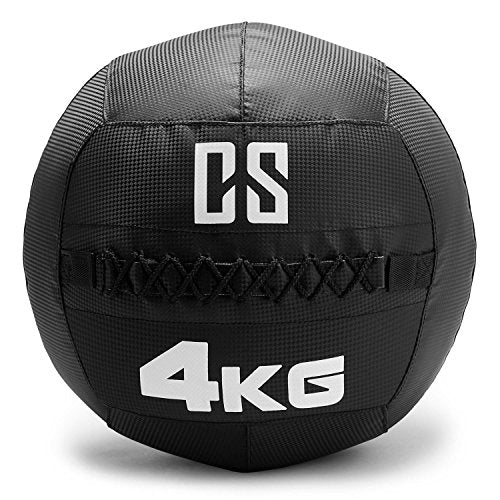 Capital Sports Bravor Wall Ball (Medicine Ball PVC double seams 9kg) Black
