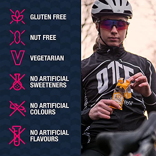 OTE Anytime Bars - Energy Bars for Cycling - High Calorie & Carb Nutrition Snacks for Running - Gluten Free Flapjacks - Box of 16 x 62g (Banana)