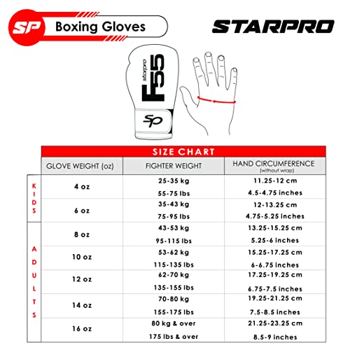 Starpro | F55 Boxing Gloves & Mitt for Strong Punches & Fast KOs | Boxing Gloves Women & Men, Gents & Ladies Boxing Gloves, Womens Boxing Gloves Mens, 10oz Boxing Gloves, 12oz Boxing Gloves