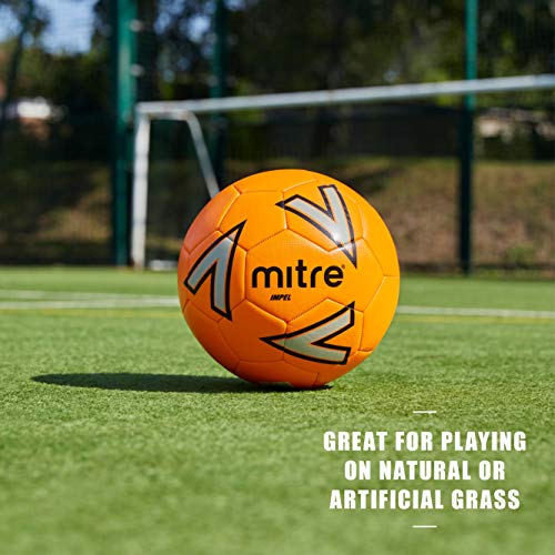 Mitre Impel Training Football Without Ball Pump, Orange, Size 5