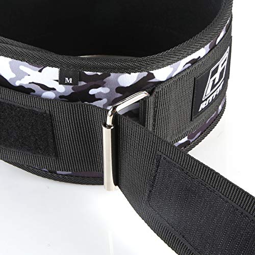 RitFit Weight Lifting Belt - Firm & Comfortable Lumbar Support with Back Injury Protection - 6 Inch Black (S(55-73CM))