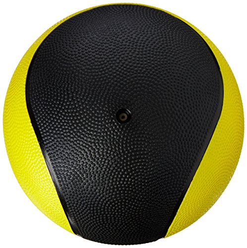 Fitness Mad Unisex's PVC Medicine Ball, Yellow/Black, 1Kg