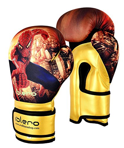 ISLERO Kids Boxing Gloves MMA GEL Punch Bag Muay Thai Martial art Training 4oz 6Oz 8Oz (4 Oz)