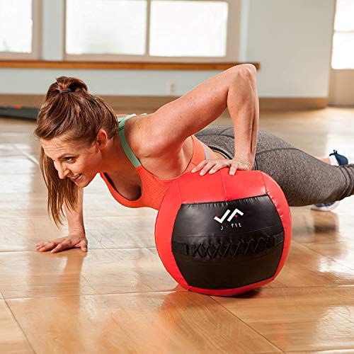 j/fit Wall Medicine Ball, Red/Black, 20 LB (20-0056)