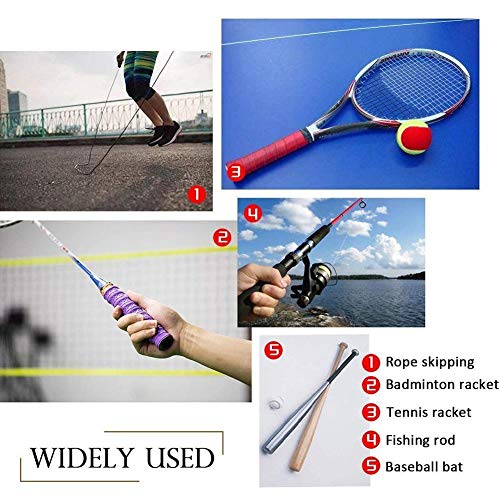 ADHG 1Pc PU Anti-slip Racket Grip Tennis Badminton Squash Overgrips Sweatband Perforated Super Absorbent Grips Outdoor Sports Accessories Tennis Tape Hand Grips