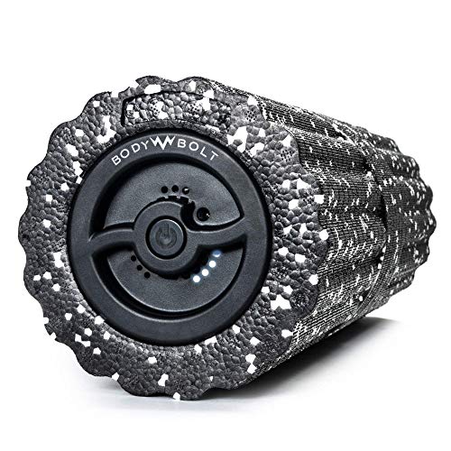 Body Bolt Vibrating Foam Roller – Electric Foam Back Roller with 4 speeds for Recovery – Deep Tissue, Trigger Point Sports Massage Therapy – High Intensity Muscle Roller