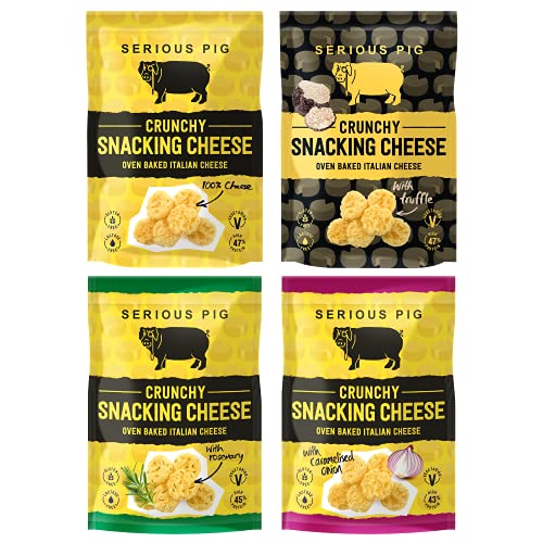 Serious Pig Selection Box Variety Pack, Pub Snacks Meat Cheese Hamper, 17 Count