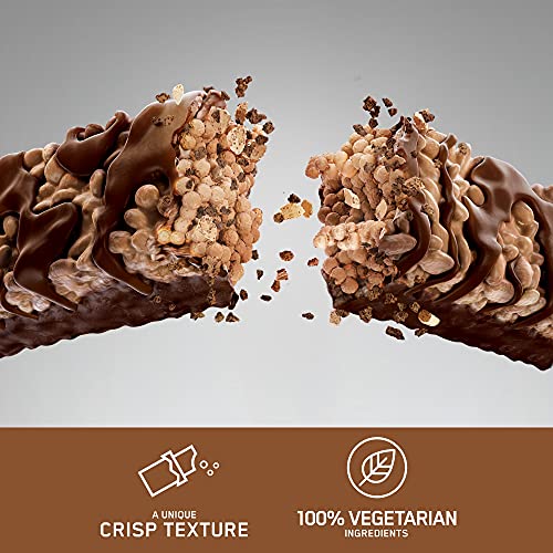 Optimum Nutrition ON Crispy Protein Bars, Chocolate Brownie Flavour, 10 x 65g