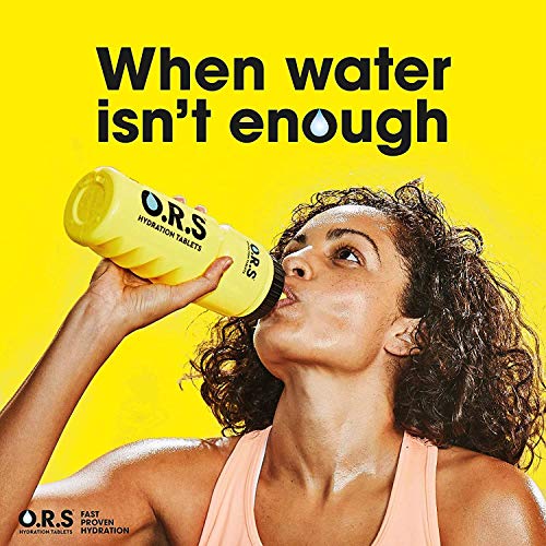 O.R.S Sport Hydration Tablets with Electrolytes, Vegan, Gluten and Lactose Free Formula - Natural Orange Flavour, 20 Tablets