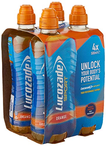 Lucozade Sport Drink, Orange, 4 x 500ml