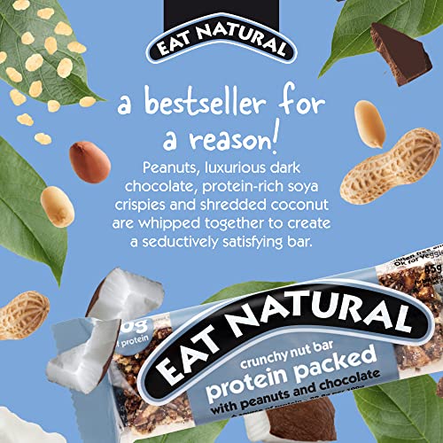 Eat Natural Protein Packed with Peanuts and Chocolate Nut Bar 45 g - Pack of 12