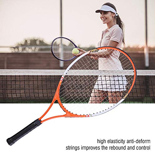 Demeras 1 pcs Professional Tennis Racket Aluminium Alloy with Carry Bag for Beginners(Orange) - Gym Store | Gym Equipment | Home Gym Equipment | Gym Clothing