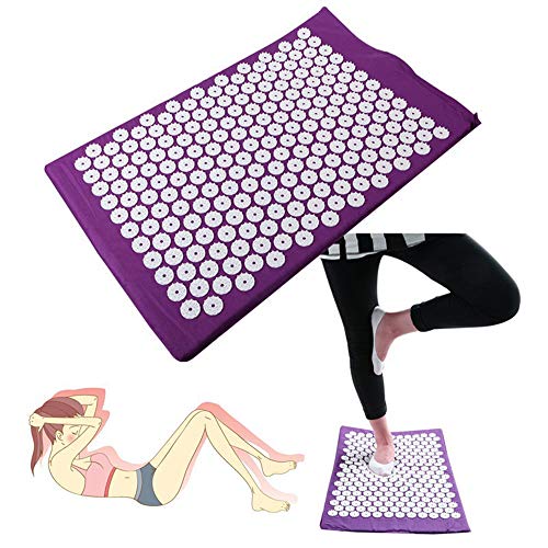 Acupressure Mat & Pillow Set/Acupuncture Mat Spike Yoga Mat for Massage Wellness Relaxation and Tension Release Muscle Relaxation Post-Sport Recovery - with Carry Bag