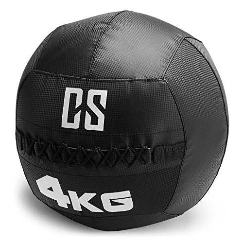 Capital Sports Bravor Wall Ball (Medicine Ball PVC double seams 9kg) Black