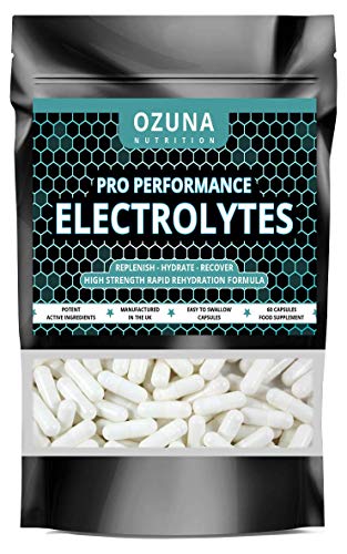 Pro Performance Electrolytes Tablets Rapid Hydration Replenish Lost Minerals & Salts | Suitable for Vegetarians | 60 Capsules