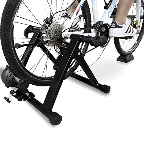 BalanceFrom Bike Trainer Stand Steel Bicycle Exercise Magnetic Stand with Front Wheel Riser Block, Black - Gym Store | Gym Equipment | Home Gym Equipment | Gym Clothing