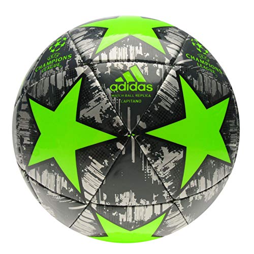 adidas Champions League Football Professional Europe Tournament Ball Adults Silver/Green Size 5