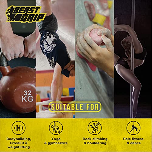 Beast Grip Liquid Chalk Pocket Sized 100ml Advanced Formulation - Improve your Weightlifting, Climbing, Gym or Pole Fitness Grip - Sweat Free Dry Hands (100ml)