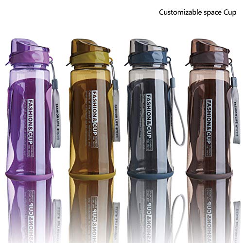 Adult/Teen Water Bottle with Straw Outdoor Sports Water Drink Bottle for Fitness,Gym BPA Free 720Ml Water Cups (Purple, 720ml)
