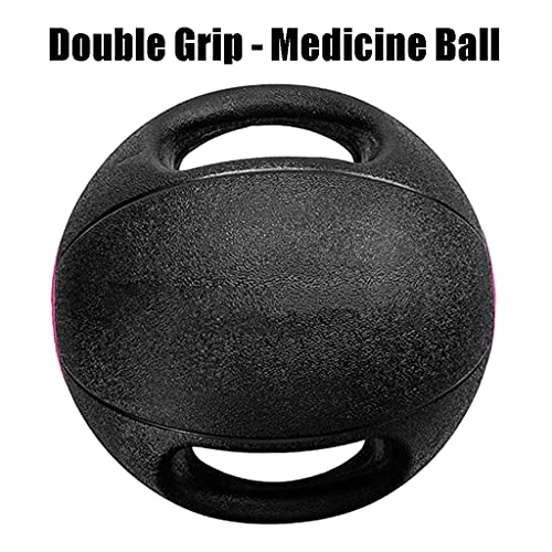 Medicine Ball Home Fitness Medicine Ball, Double Grip Rubber Ball, Core Muscle Training Solid Ball, 3-10kg (Size : 9kg)