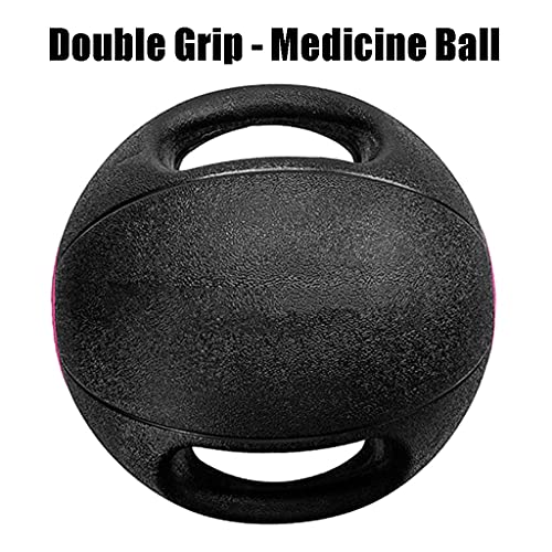 Medicine Ball Double Grip Medicine Ball 4kg | Indoor Strength Training Sports Equipment | Solid Rubber Ball