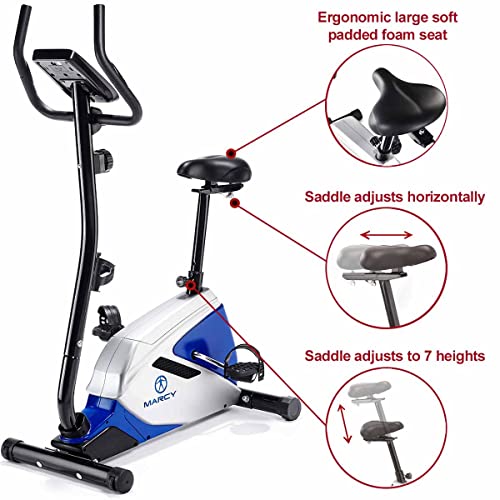 Marcy Azure BK1016 Compact Magnetic Exercise Bike 8 Resistance Levels