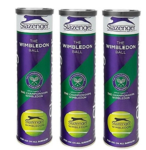 Slazenger WIMBLEDON Tennis Ball TIN 12 Balls (3 x 4)