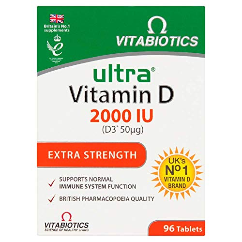 Vitabiotics Ultra Vitamin D 2000 IU Extra Strength Tablets (96 Tablets)