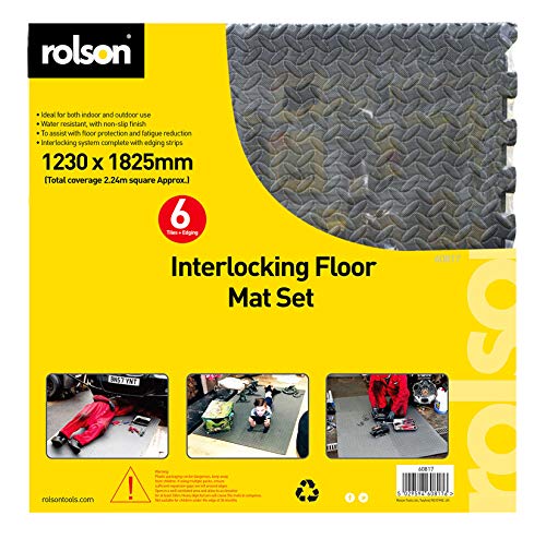 Rolson 60817 Floor Mat Set, 1230mm x 1825mm - 6 Pieces - Gym Store