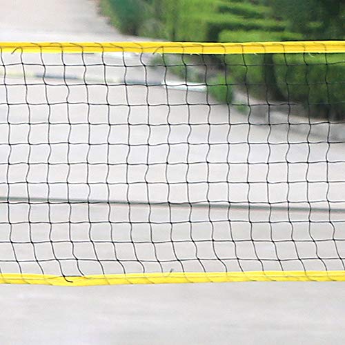 FOReverweihuajz Portable 300cm Outdoor Indoor Standard Badminton Training Game Nylon Net with Stand,Easy to Assemble Shuttlelock Volleyball Tennis Mesh 300cm