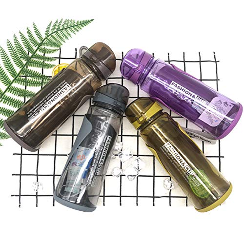 Adult/Teen Water Bottle with Straw Outdoor Sports Water Drink Bottle for Fitness,Gym BPA Free 720Ml Water Cups (Purple, 720ml)