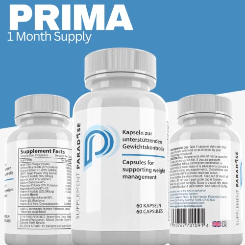 Prima Weight Loss Support (60 Capsules) Enriched with Vitamins - Supplement Paradise