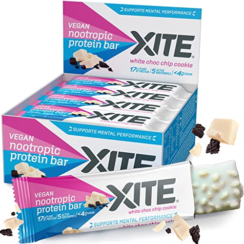 XITE Protein Bars Vegan Nootropic Healthy Snacks for Adults Lions