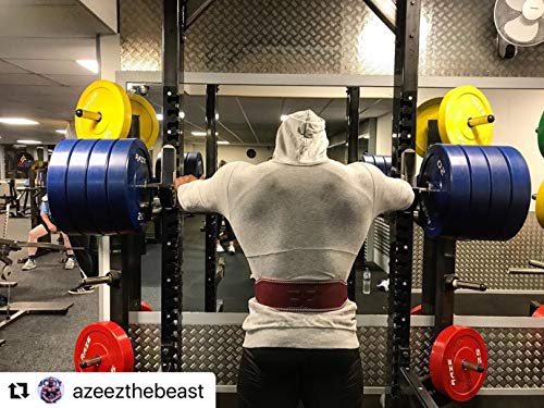 Genuine Leather Weight Lifting Gym Belt Providing Back & Core Support For Peak Performance In Bodybuilding Crossfit Powerlifting Functional Heavy Strongman Strength Training + FREE Straps