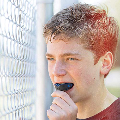 Shock Doctor Unisex's Gel Max Mouthguard, Blue/Black, Adult