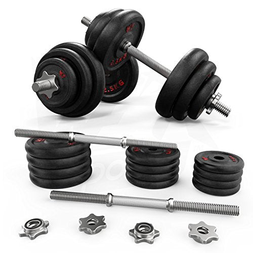 We R Sports® 20kg Dumbbell Set Gym Barbell Free Weights Biceps Workout Training Fitness