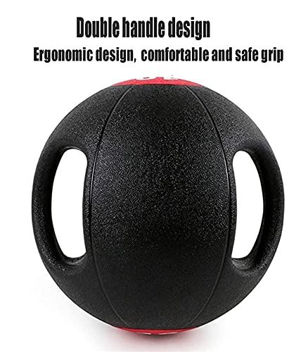 Medicine Ball Double Handle Rubber Medicine Ball Bouncy Ball, Home Gym Core Strength Training Fitness Ball, 3kg/4kg/5kg/6kg/7kg/8kg/9kg/10kg (Size : 6kg/13.2lbs)