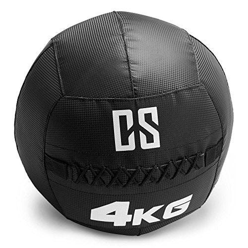 Capital Sports Bravor Wall Ball (Medicine Ball PVC double seams 9kg) Black