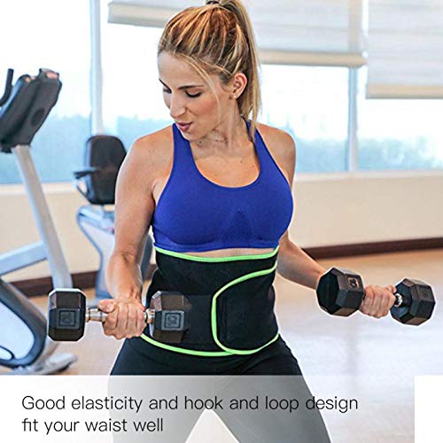 Exercise Belt, Gym Fitness Belt, Weightlifting for Lifting Weightlifting(Fluorescent green, L)