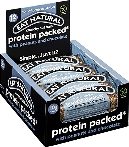 Eat Natural Protein Packed with Peanuts and Chocolate Nut Bar 45 g - Pack of 12