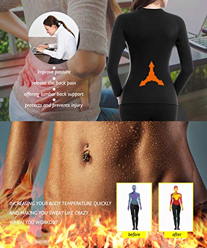 LaLaAreal Women’s Weight Loss Gym Jacket Fat Burner Body Shaper Running Shirt Hot Sweat Workout Sauna Suit Cycling Jersey Top